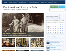 Tablet Screenshot of americanlibraryinparis.org
